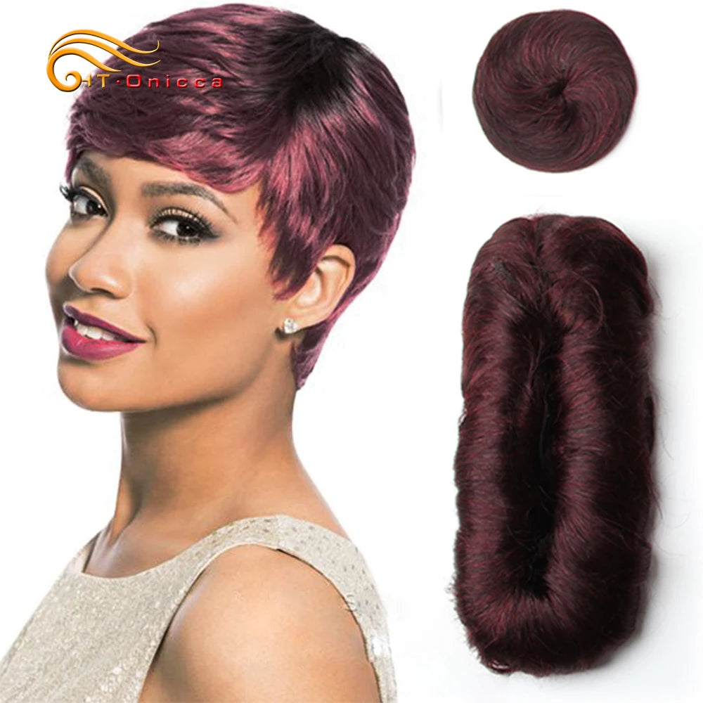 Curly Human Hair Bundles Brazilian Hair Weave Bundles Short Hair Human Hair Bundles For Woman - Duce Closet