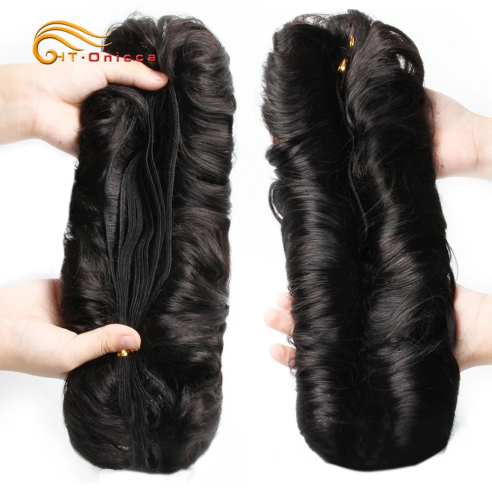 Curly Human Hair Bundles Brazilian Hair Weave Bundles Short Hair Human Hair Bundles For Woman - Duce Closet