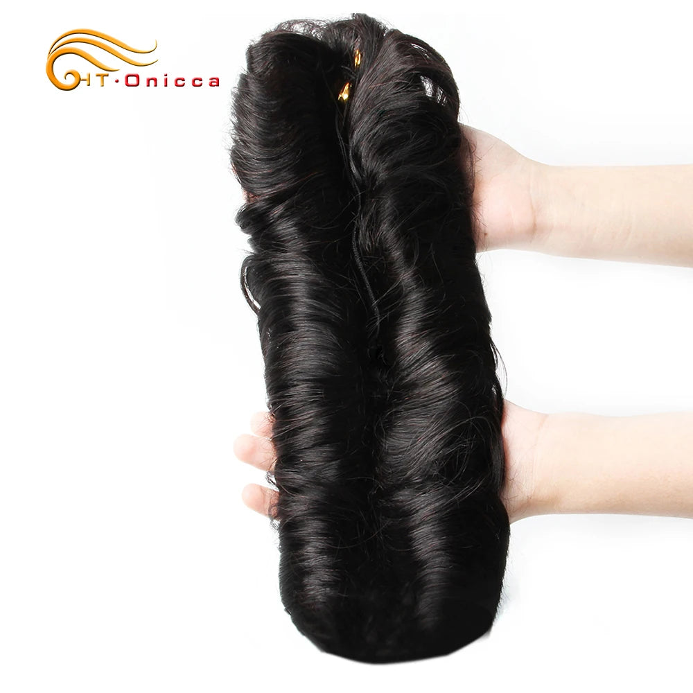 Curly Human Hair Bundles Brazilian Hair Weave Bundles Short Hair Human Hair Bundles For Woman - Duce Closet