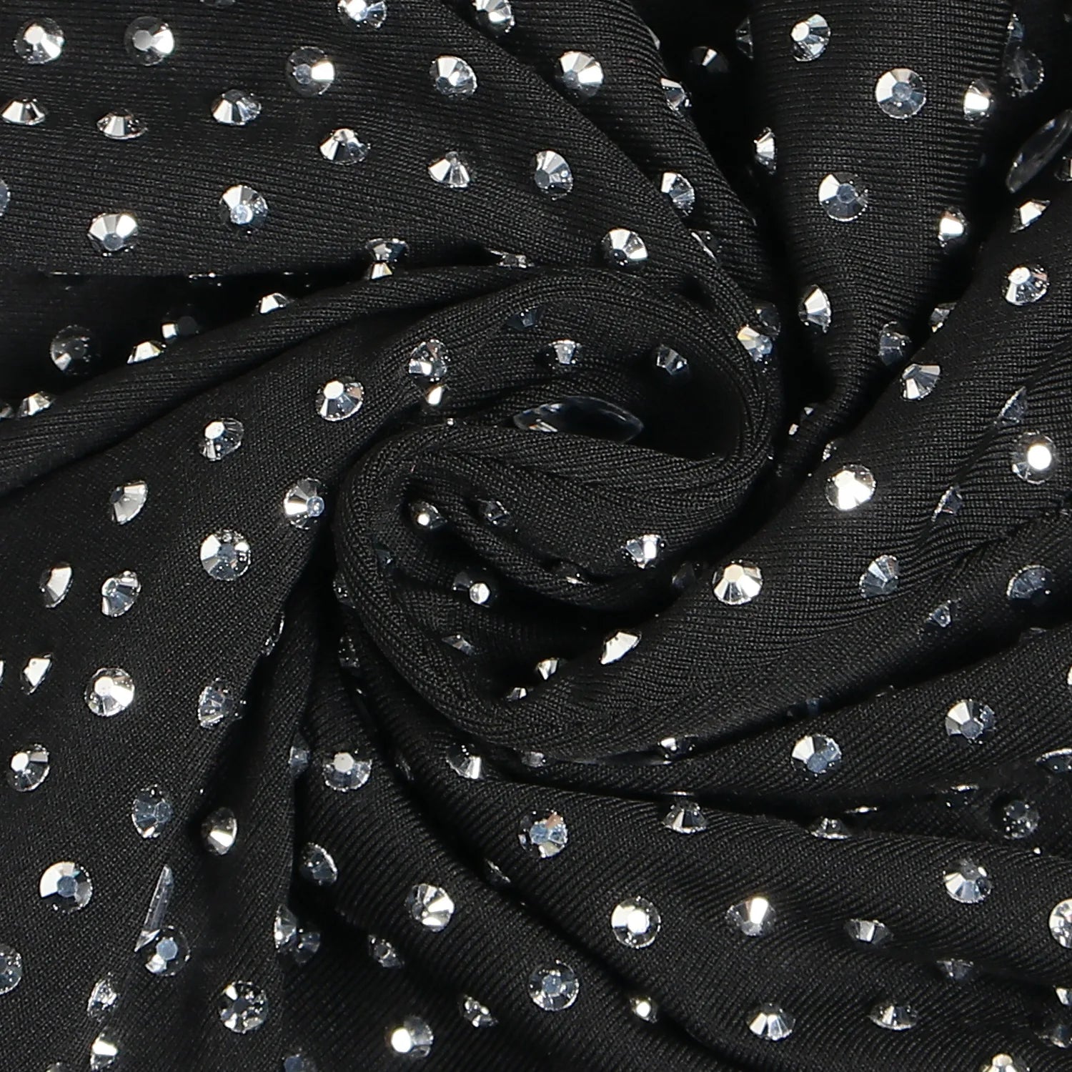 Sexy Party Jumpsuits Women 2024 Autumn Solid Mesh Diamond Fashion Long Sleeve Pants Jumpsuit Clubwear Female Overalls Streetwear - Duce Closet