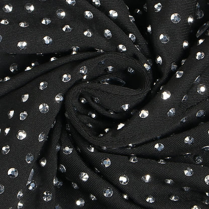 Sexy Party Jumpsuits Women 2024 Autumn Solid Mesh Diamond Fashion Long Sleeve Pants Jumpsuit Clubwear Female Overalls Streetwear - Duce Closet