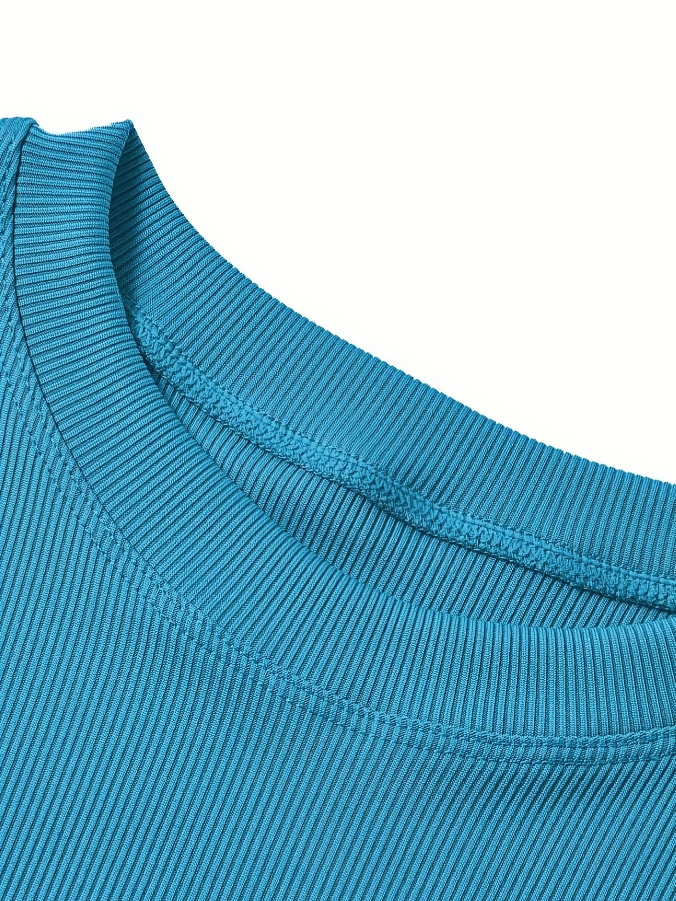 New style Lounge Wear Ribbed Casual 2 Piece Summer Shorts Set For Women Sleeve Top+Elastic Leggings Outfits - Duce Closet