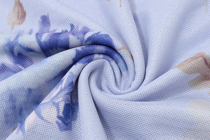 Summer Floral V-Neck Maxi Dress - Duce Closet