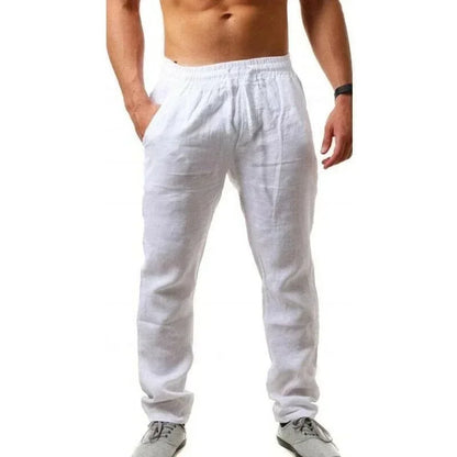 Men’s Cotton Linen Pants - Duce Closet