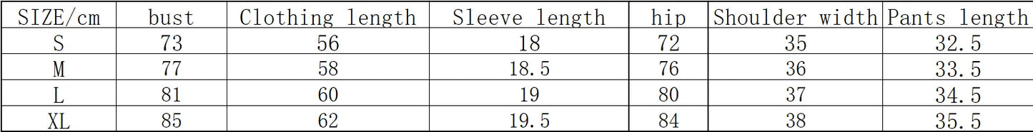 Casual Workout Two Piece Outfits for Women Fitted Crew Neck T-shirt High Waist pants Matching Sets Streetwear - Duce Closet