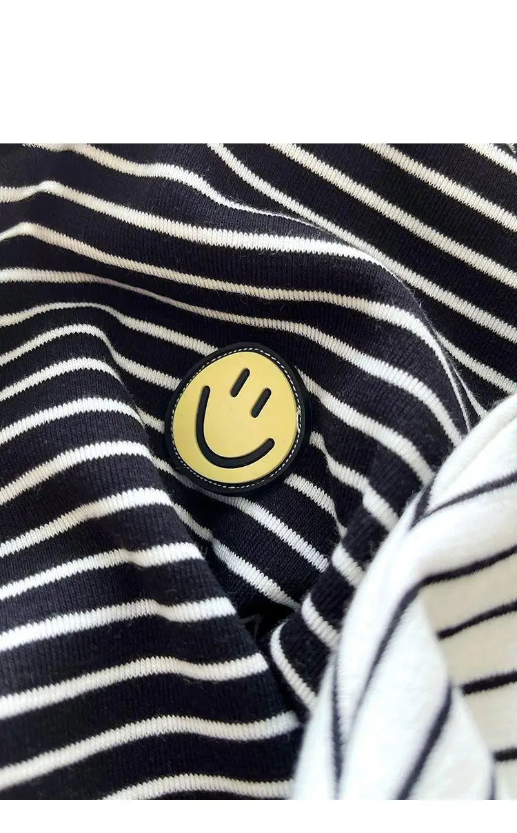 Striped Long-Sleeve Cotton T-Shirt - Duce Closet