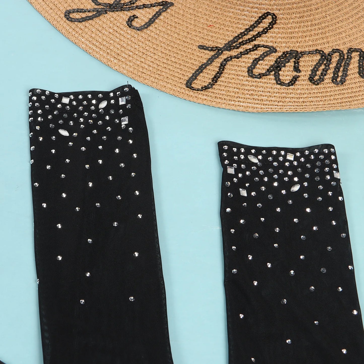 Sexy Party Jumpsuits Women 2024 Autumn Solid Mesh Diamond Fashion Long Sleeve Pants Jumpsuit Clubwear Female Overalls Streetwear - Duce Closet