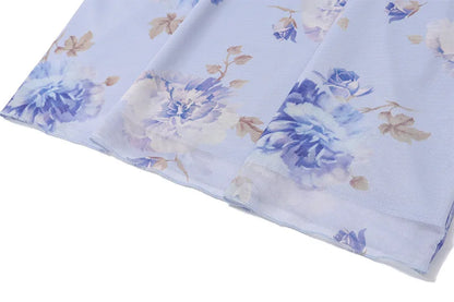 Summer Floral V-Neck Maxi Dress - Duce Closet