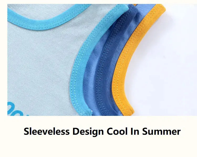 2-Piece Summer Cotton Vest & Shorts Set - Duce Closet