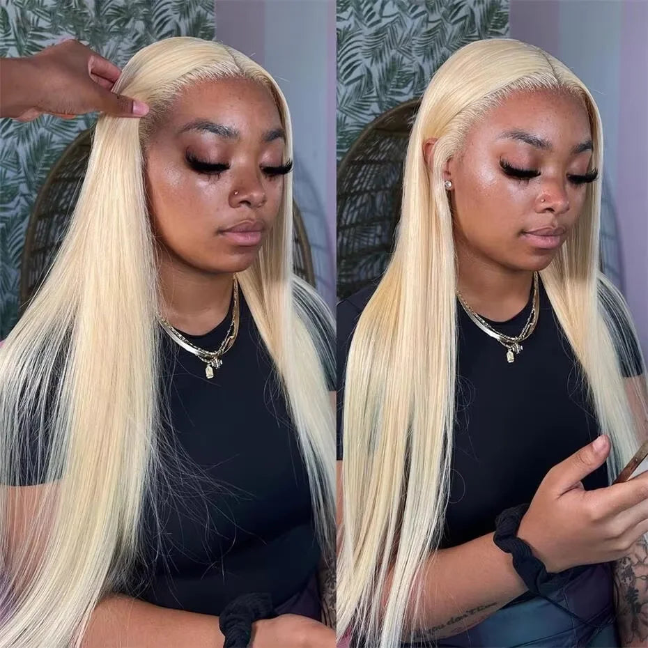 13x6 Teal Ocean Blue Lace Front Wig Human Hair Body Wave 613 Blonde Lace Frontal Wig Preplucked Mint Green Color Human Hair Wigs - Duce Closet