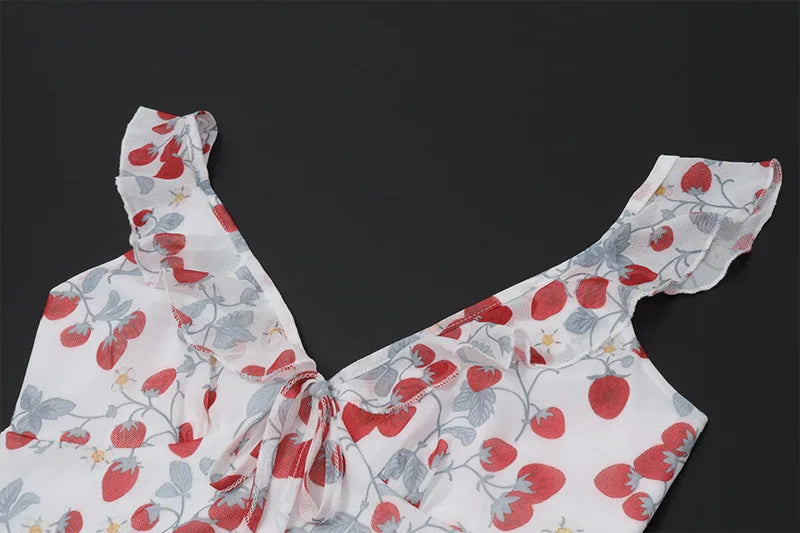 Summer Floral V-Neck Maxi Dress - Duce Closet