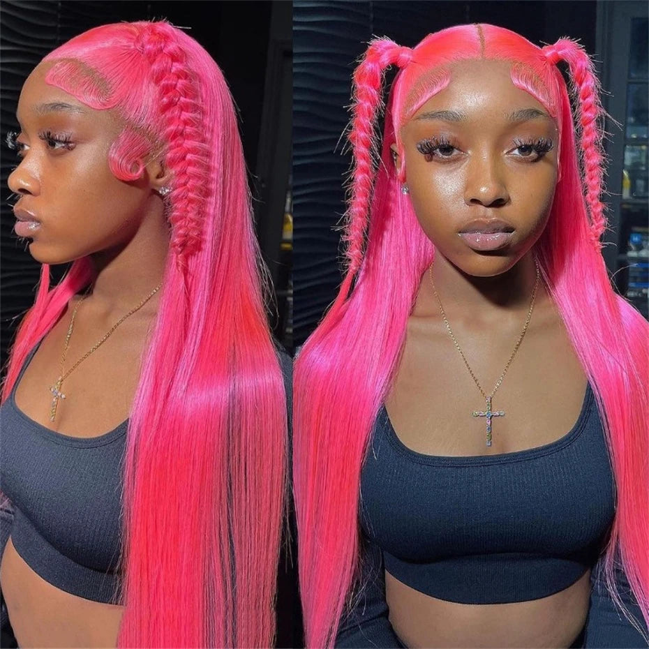 13x6 Teal Ocean Blue Lace Front Wig Human Hair Body Wave 613 Blonde Lace Frontal Wig Preplucked Mint Green Color Human Hair Wigs - Duce Closet