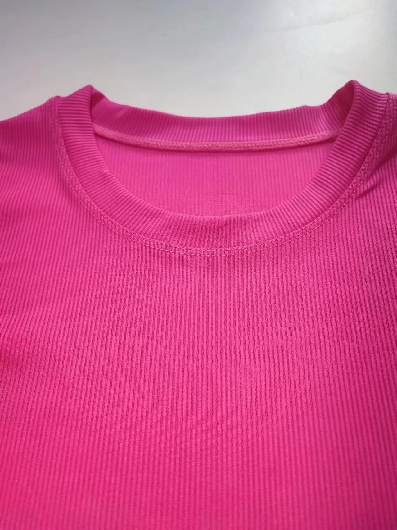 New style Lounge Wear Ribbed Casual 2 Piece Summer Shorts Set For Women Sleeve Top+Elastic Leggings Outfits - Duce Closet